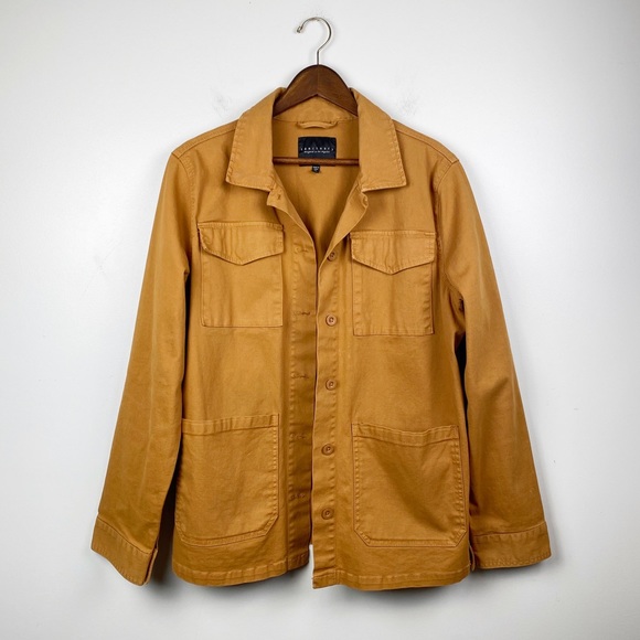 Sanctuary Jackets & Blazers - Sanctuary Utility Jacket Button Front Orange Mustard